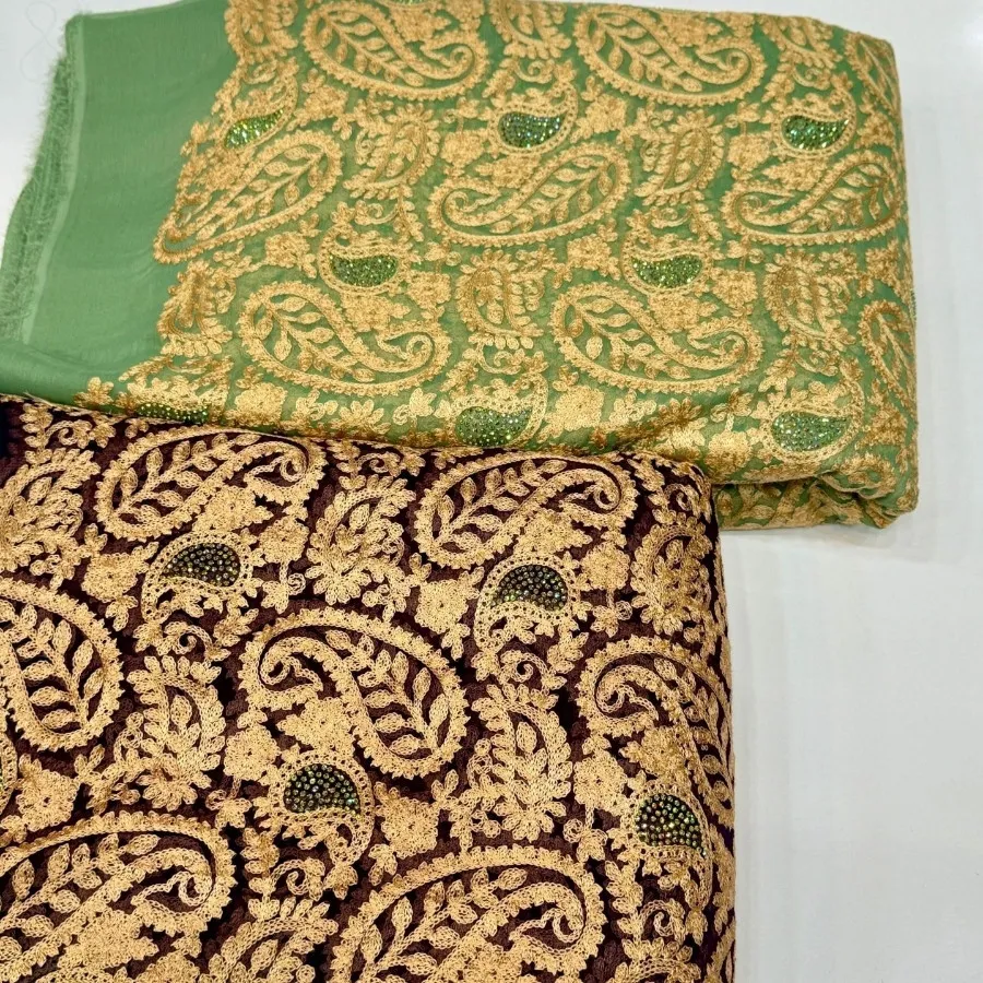 حریر سوزندوزی حاشیه دار