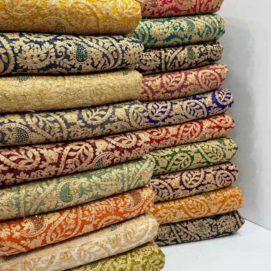 حریر سوزندوزی حاشیه دار