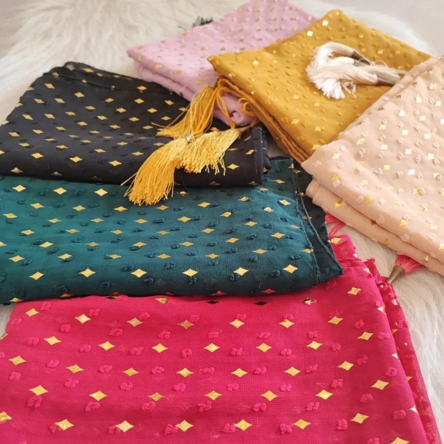 شال اشکی طلاکوب