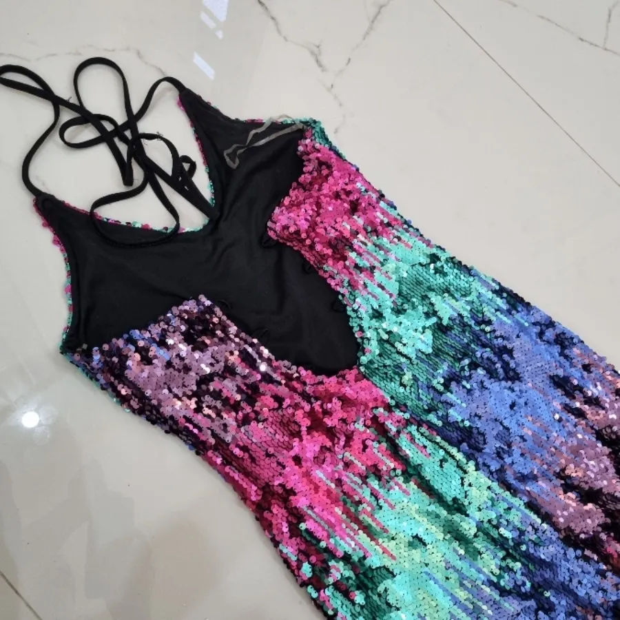 پیراهن مجلسی پولکی