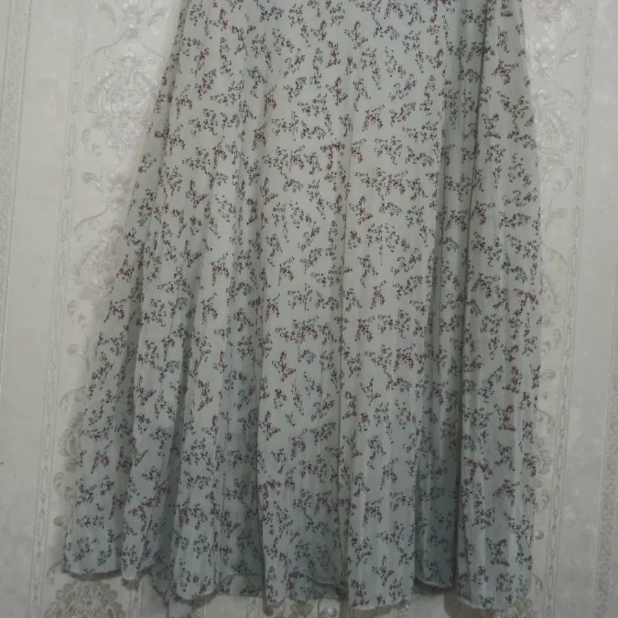 دامن حریر پلیسه آستردار