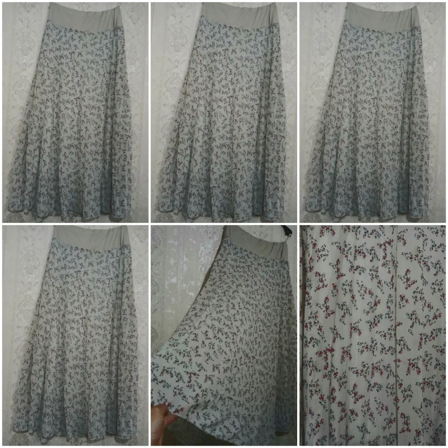 دامن حریر پلیسه آستردار