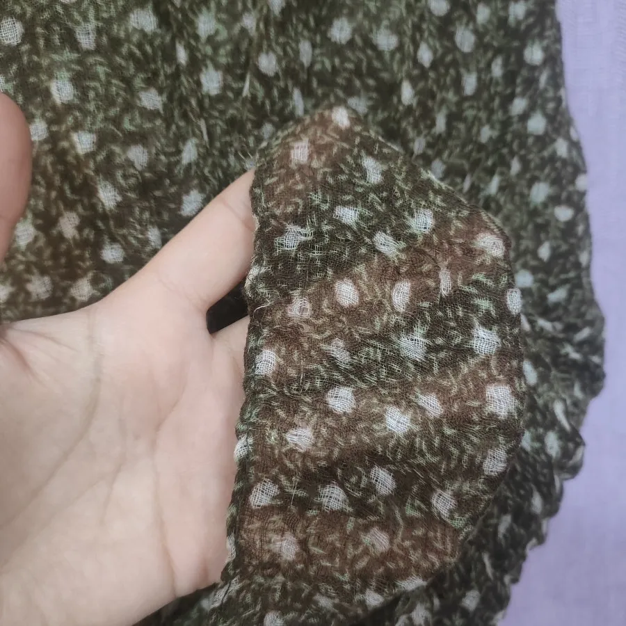 شال زیتونی گلگلی