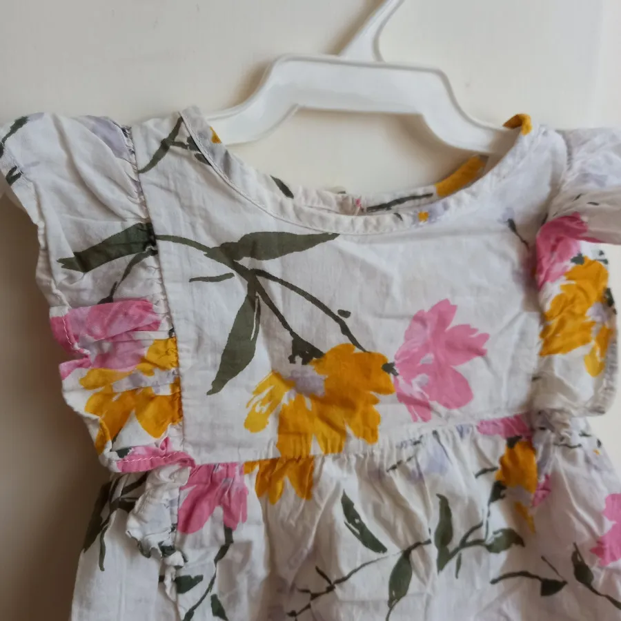 پیراهن دخترانه نخی نو