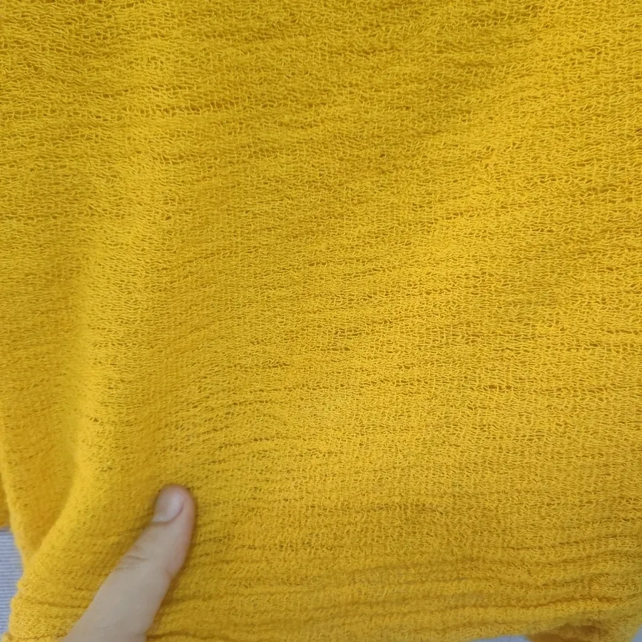 شال کنفی زرد