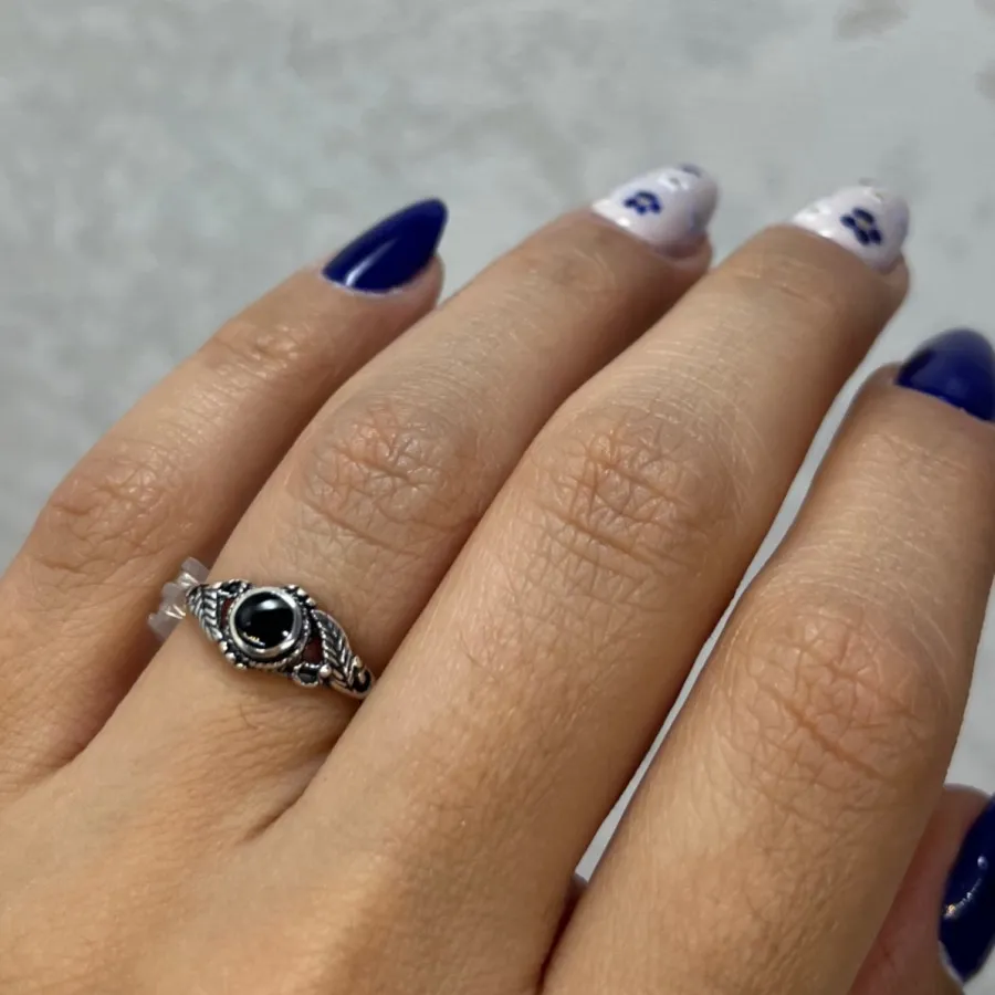 انگشتر نقره سیاقلم