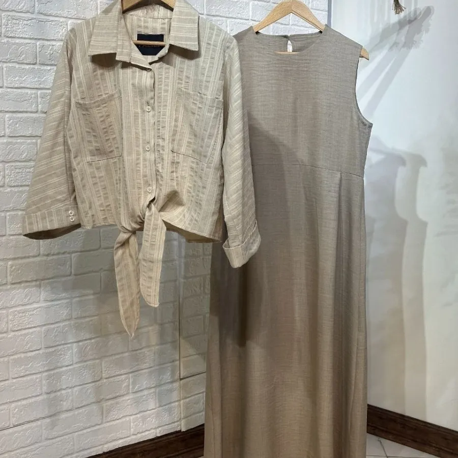 شومیز گره ای ست با ساراف