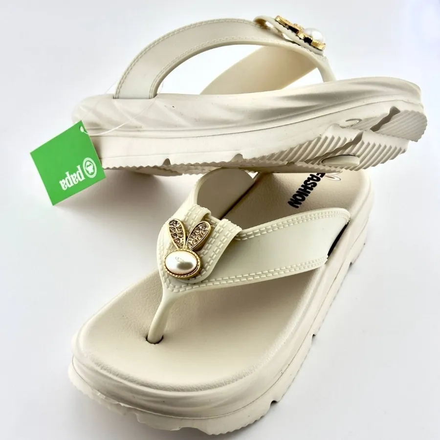 دمپایی طرح خرگوش مرواریدی