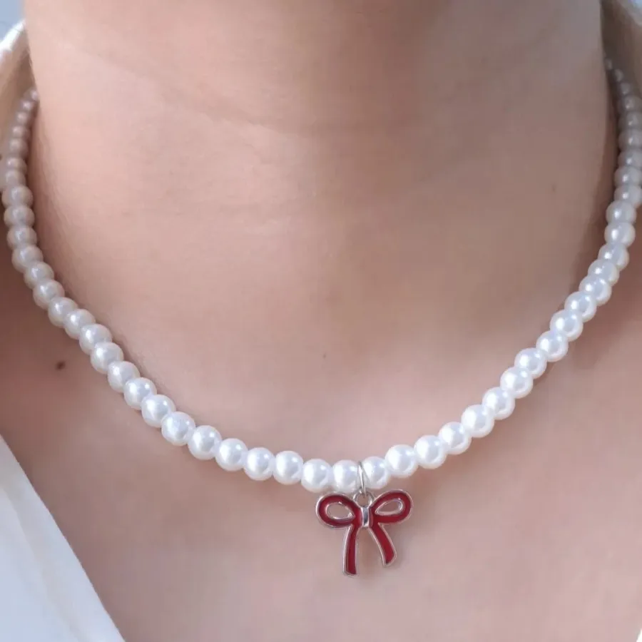 گردنبند مروارید پلاک?