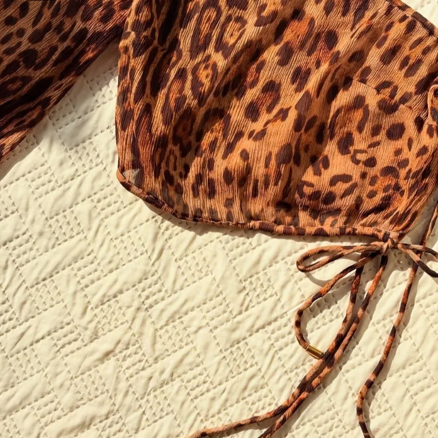 دامن نیم تنه پلنگی مجلسی