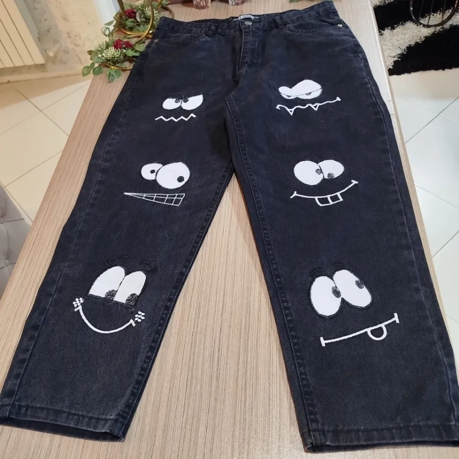 شلوار جین نیم بگ