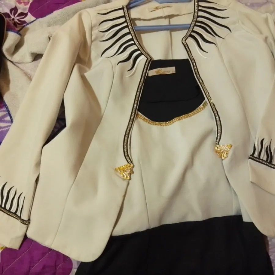 کت سارافون سفید شیک