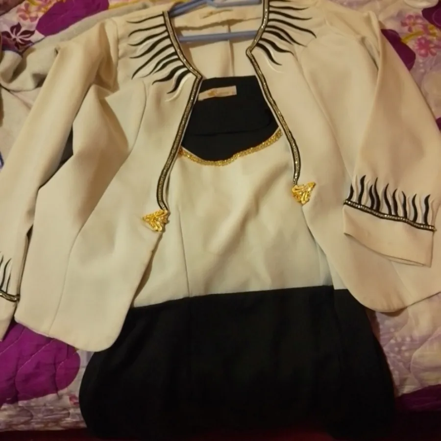 کت سارافون سفید شیک