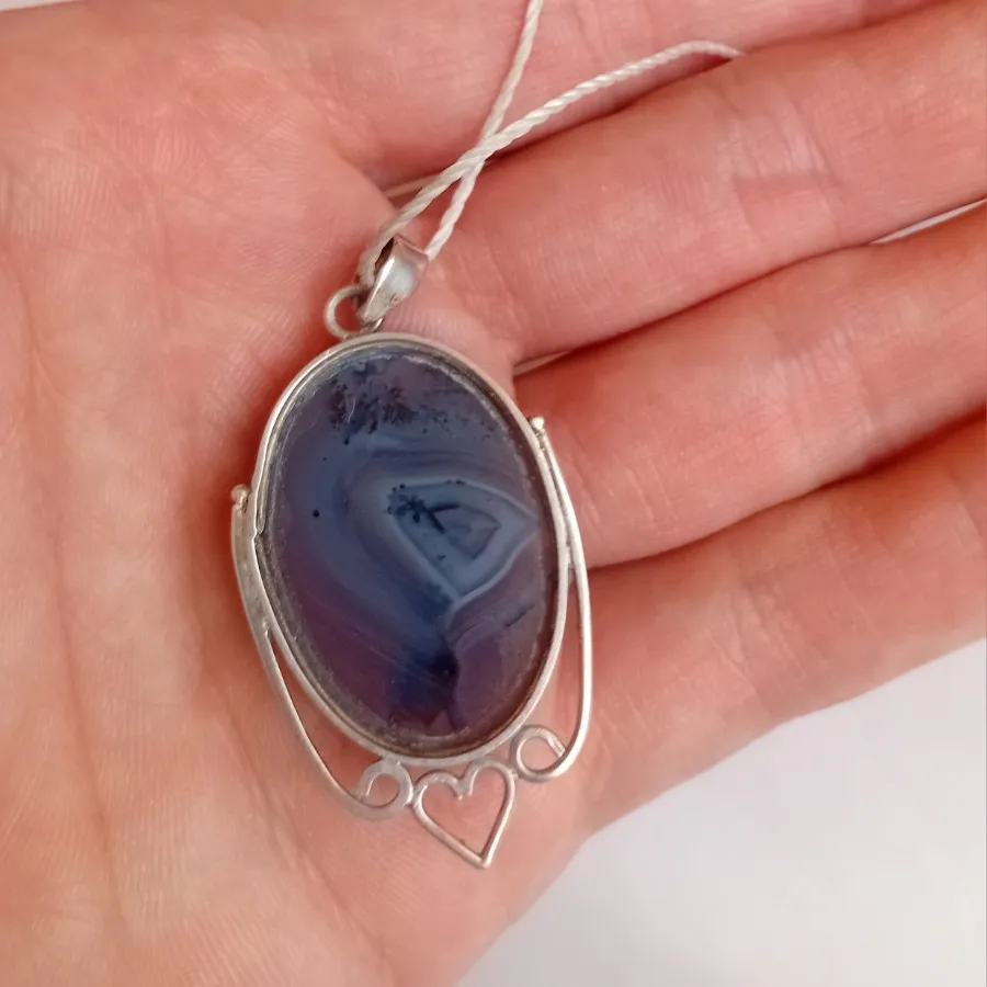 گردنبند نقره عقیق شجر