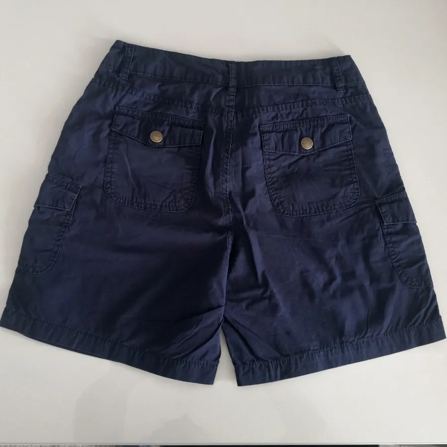 شلوارک کتان سرمه ای