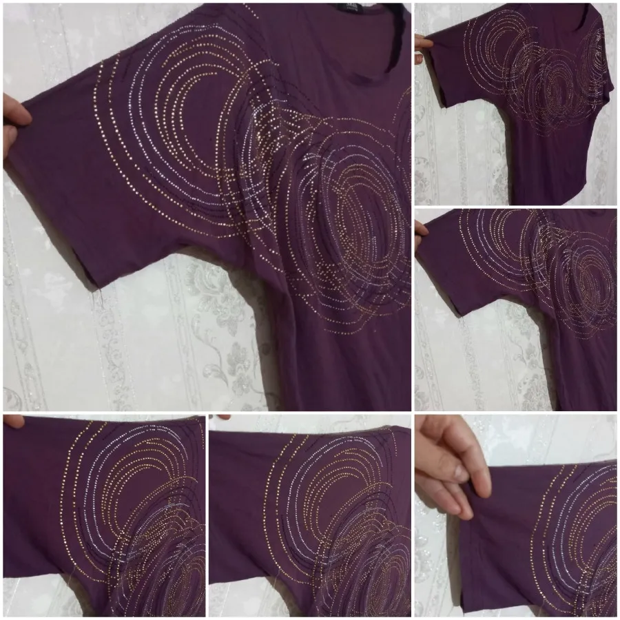 شومیز سایز بزرگ نگین کاری