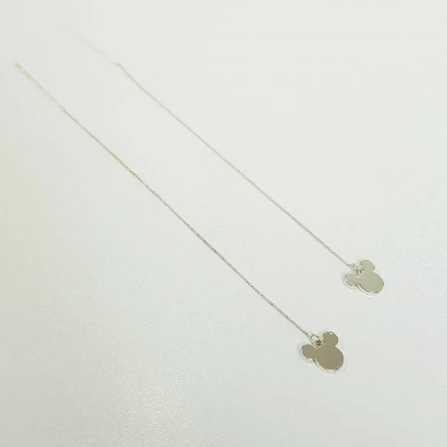 گوشواره بخیه ای روکش نقره