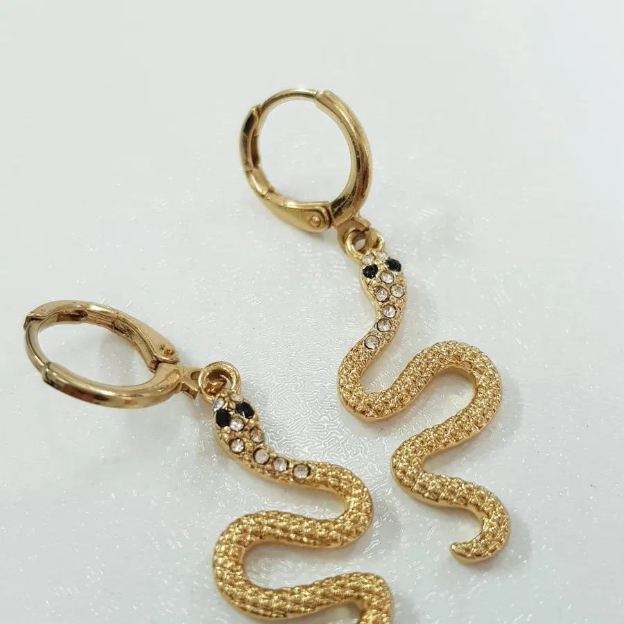 گوشواره ماری روکش طلا