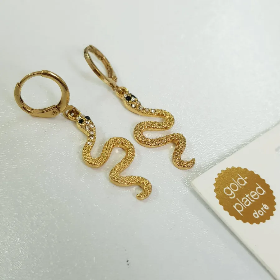 گوشواره ماری روکش طلا