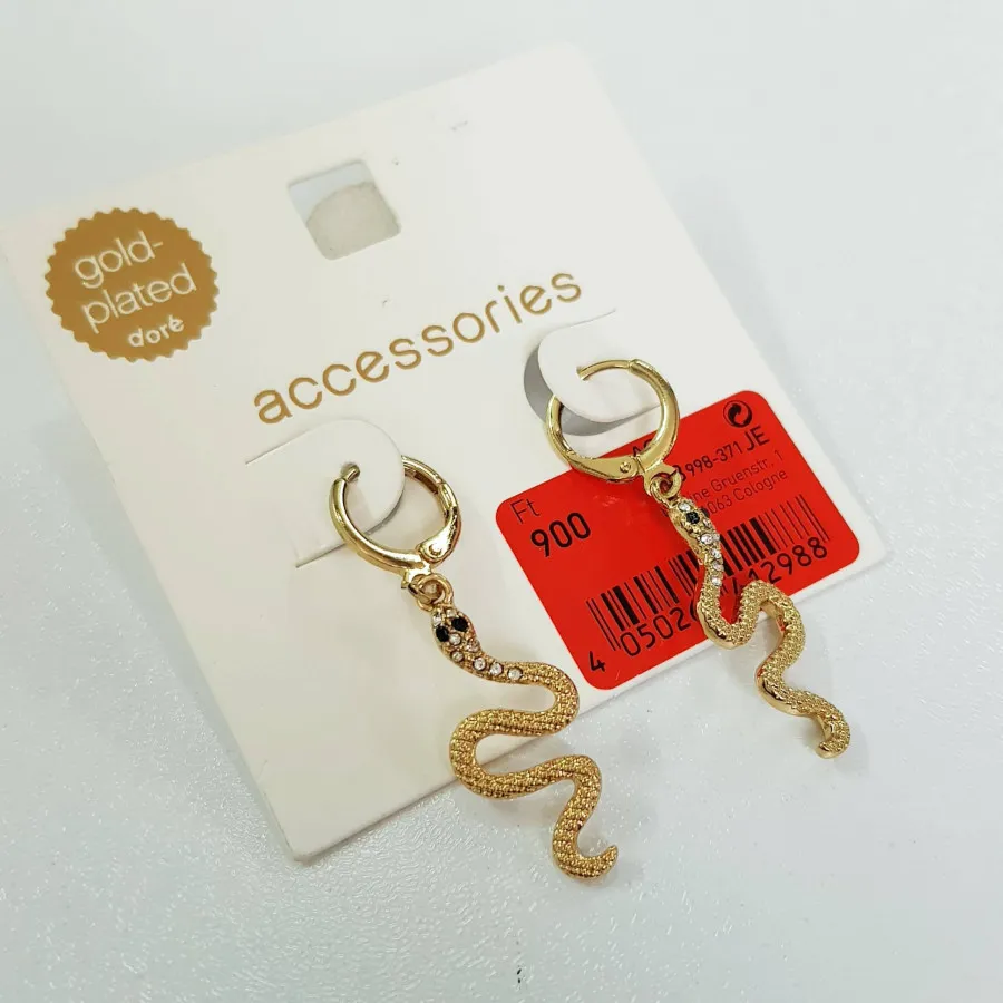 گوشواره ماری روکش طلا