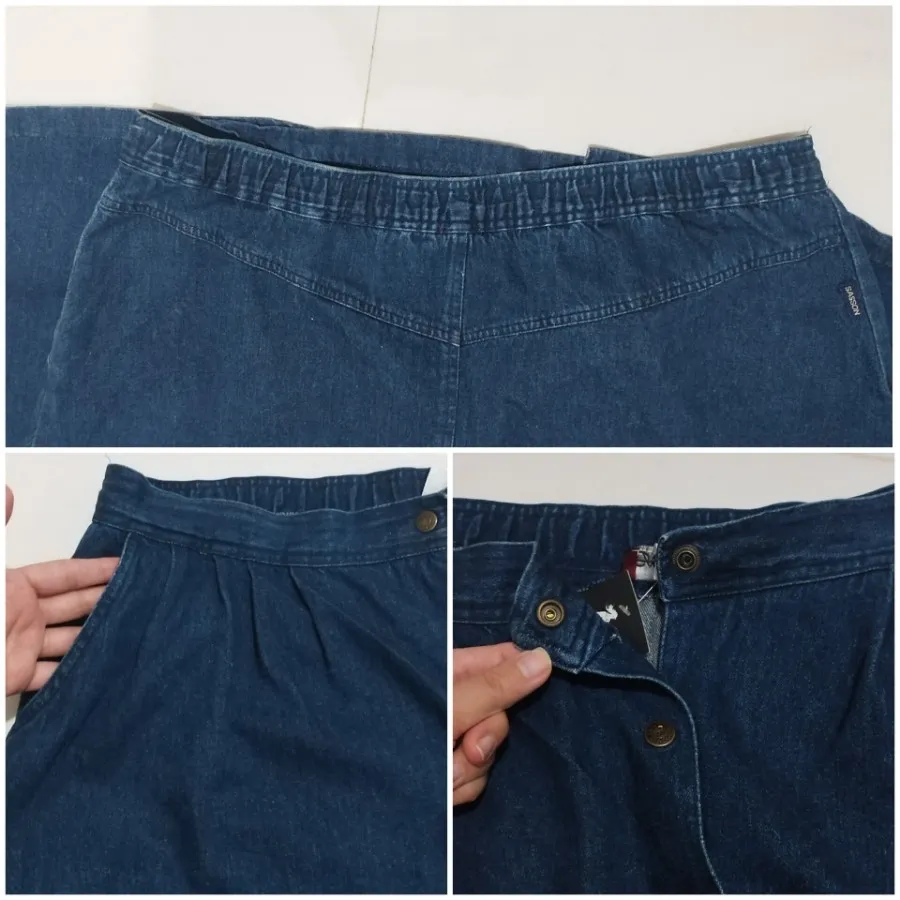 دامن جین جلودکمه