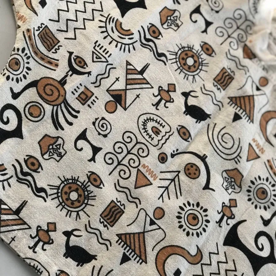 ست کراپ شلوار لینن