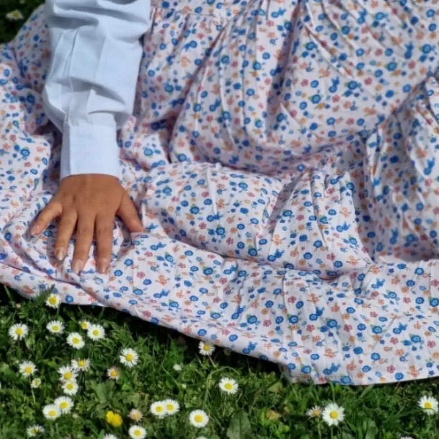 دامن چین دار گلگلی