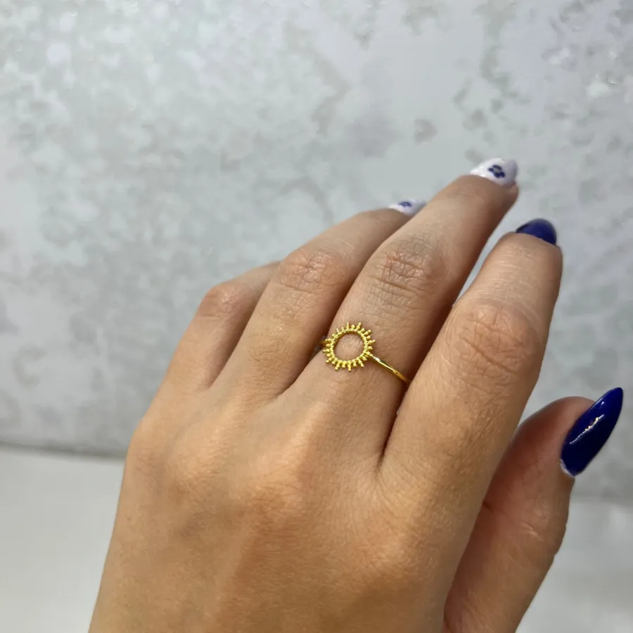 انگشتر نقره خورشید