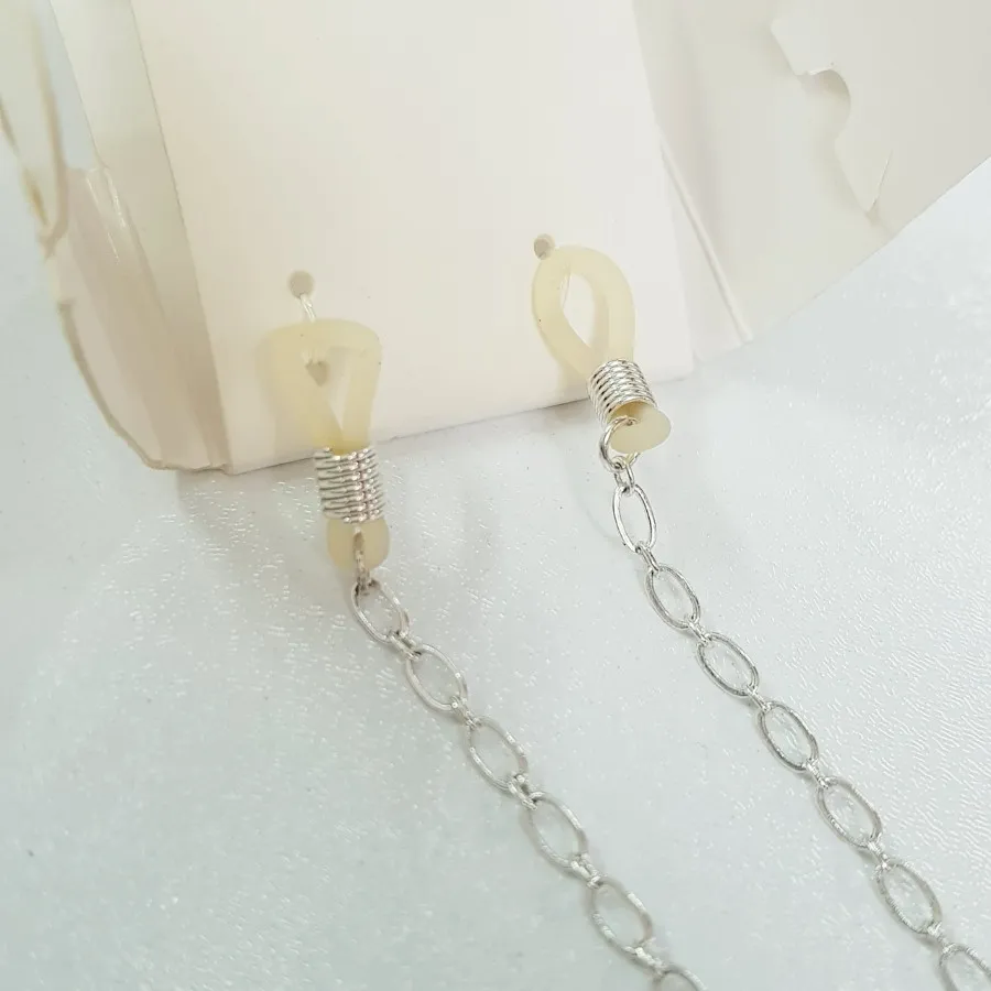 بند عینک زنجیر نقره ای