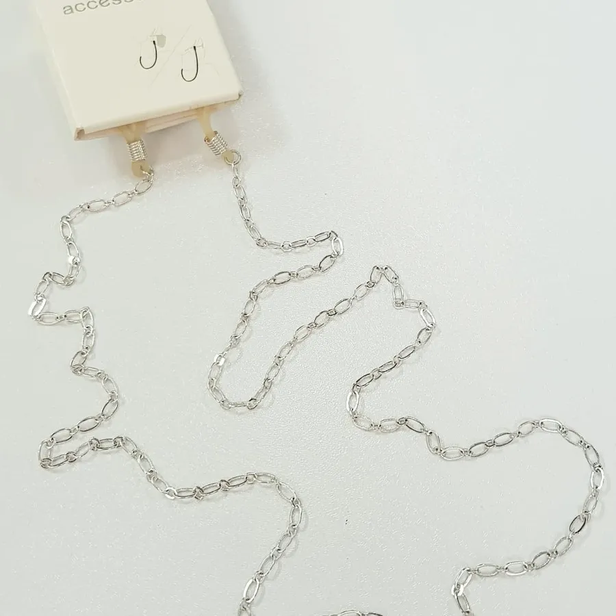 بند عینک زنجیر نقره ای