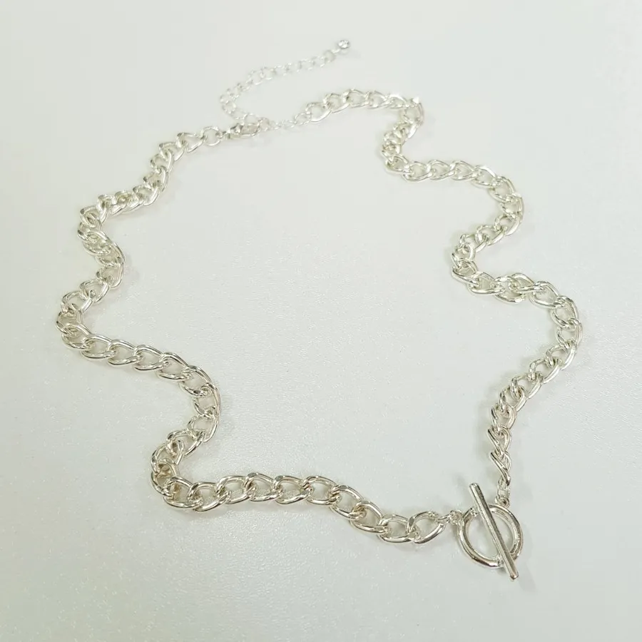 گردنبند زنجیر نقره ای