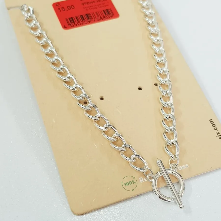 گردنبند زنجیر نقره ای