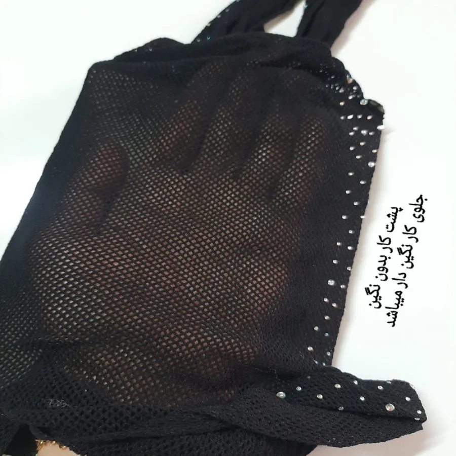 بادی سرهمی نگین دار مشکی