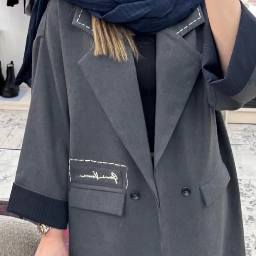 مانتو رنگ طوسی