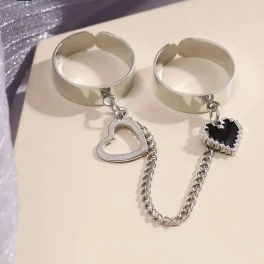 انگشتر دوتایی زنجیر دار