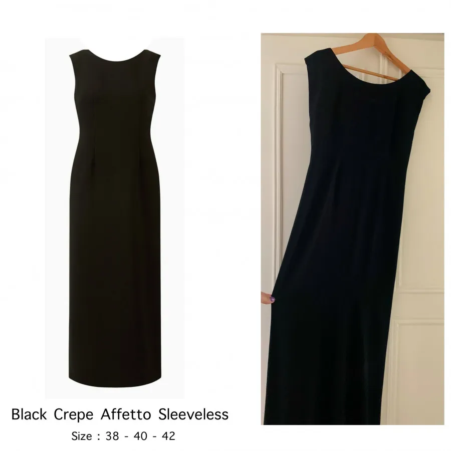 پیراهن کرپ مشکی