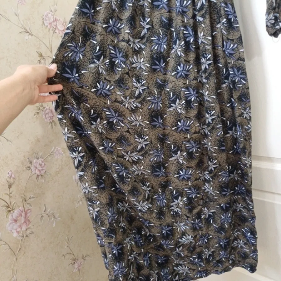 پیراهن نخی بلند