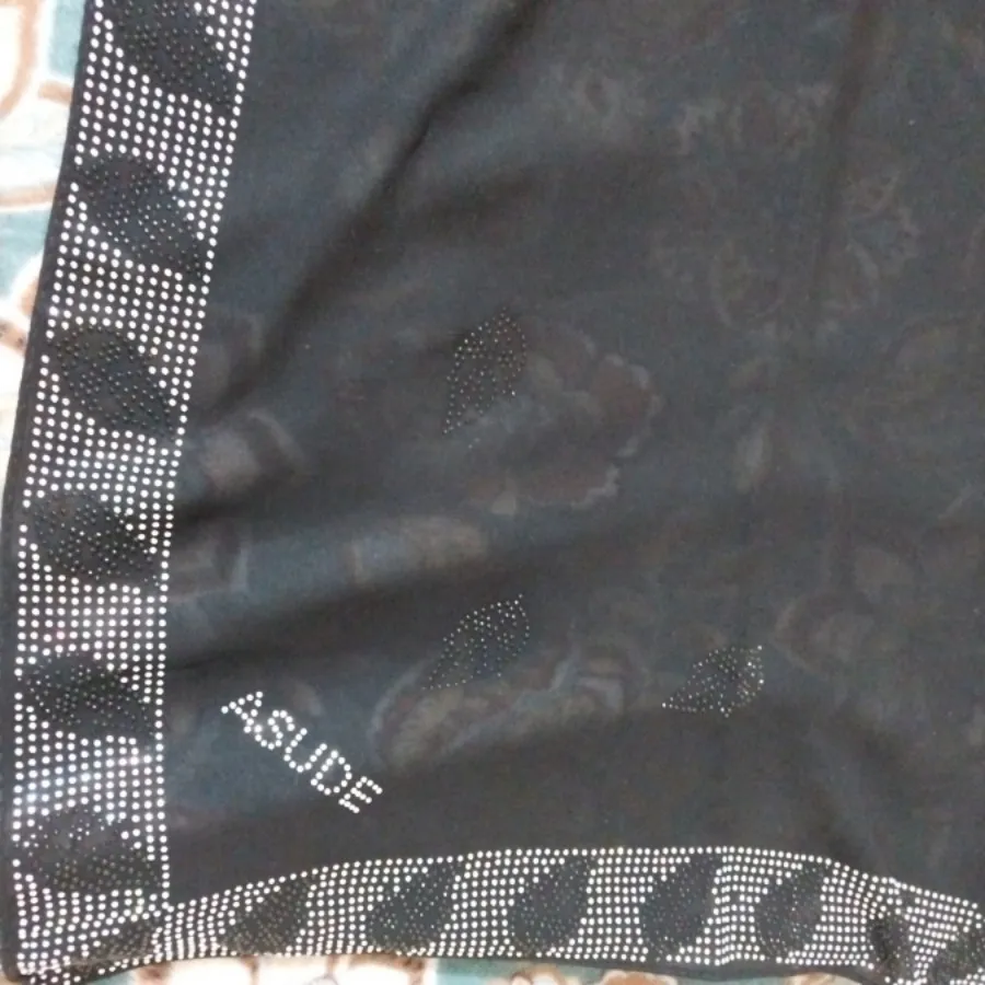 روسری حریر مشکی