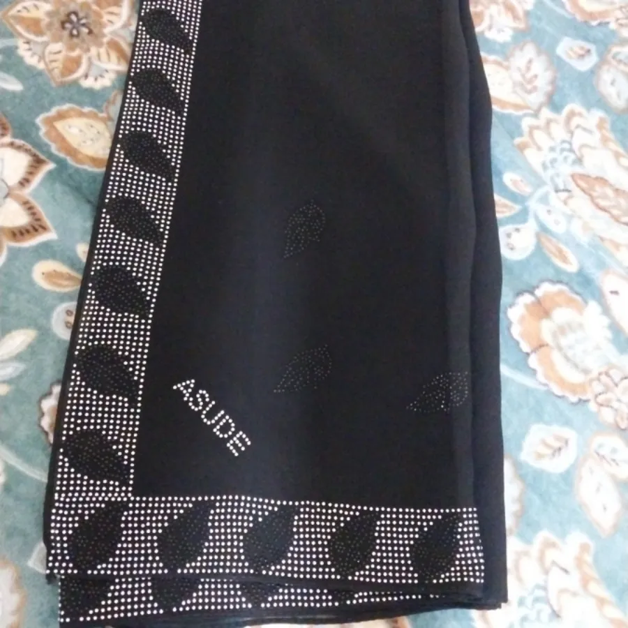 روسری حریر مشکی