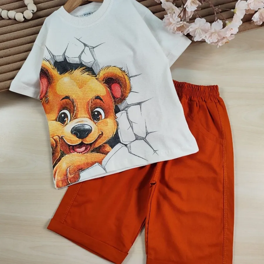 تیشرت شلوارک خرس خوشحال