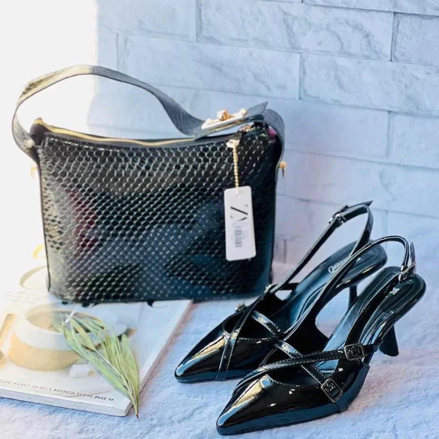 کفش ورنی 2 سگک