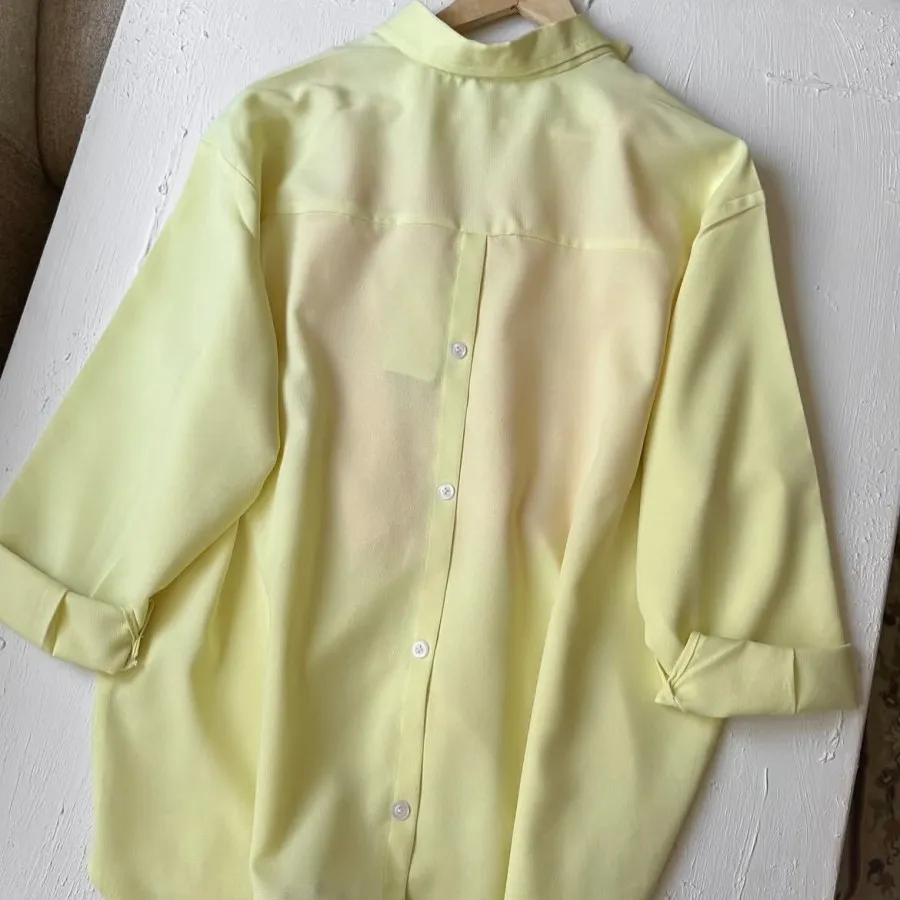 شومیز  زرد کره ای