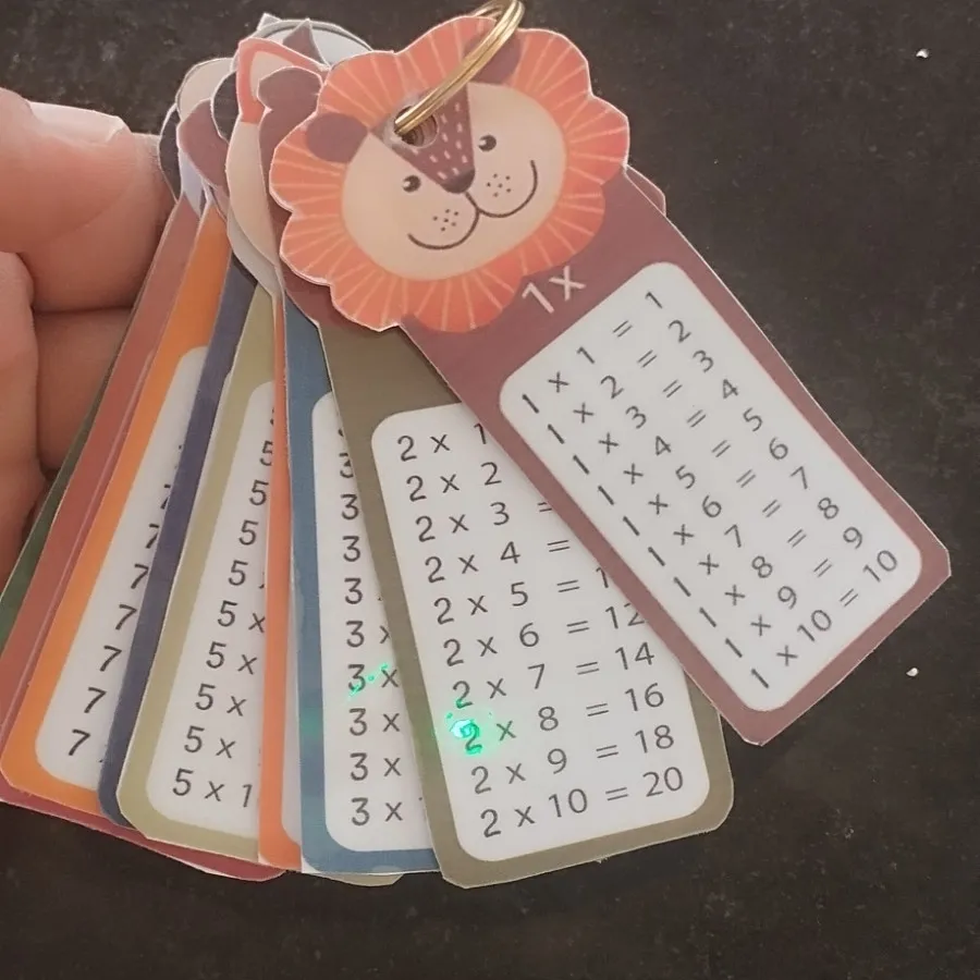 فلش کارت جدول ضرب پرسی