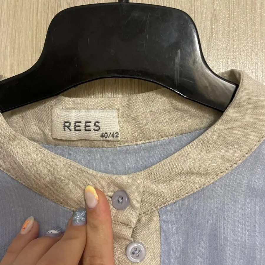 شومیز آبی لینن