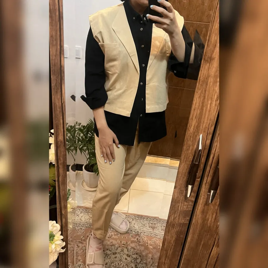 ست وست و شلوار لینن