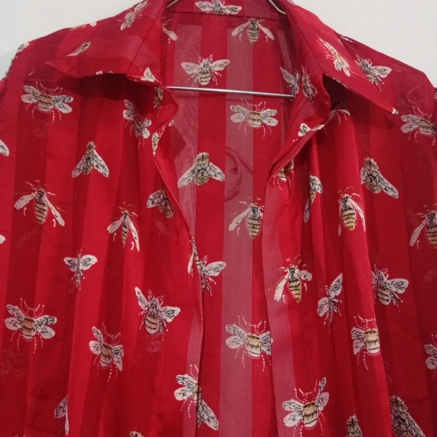 شومیز مزون دوز زرشکی