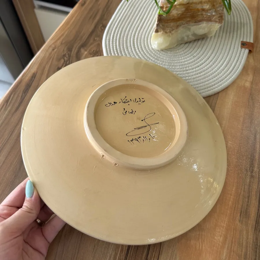 بشقاب مینا کاری