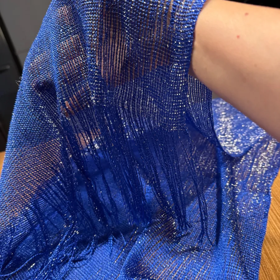 شال لمه آبی کاربنی