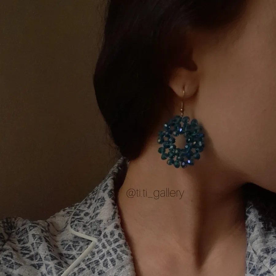 گوشواره‌کریستال‌آبی