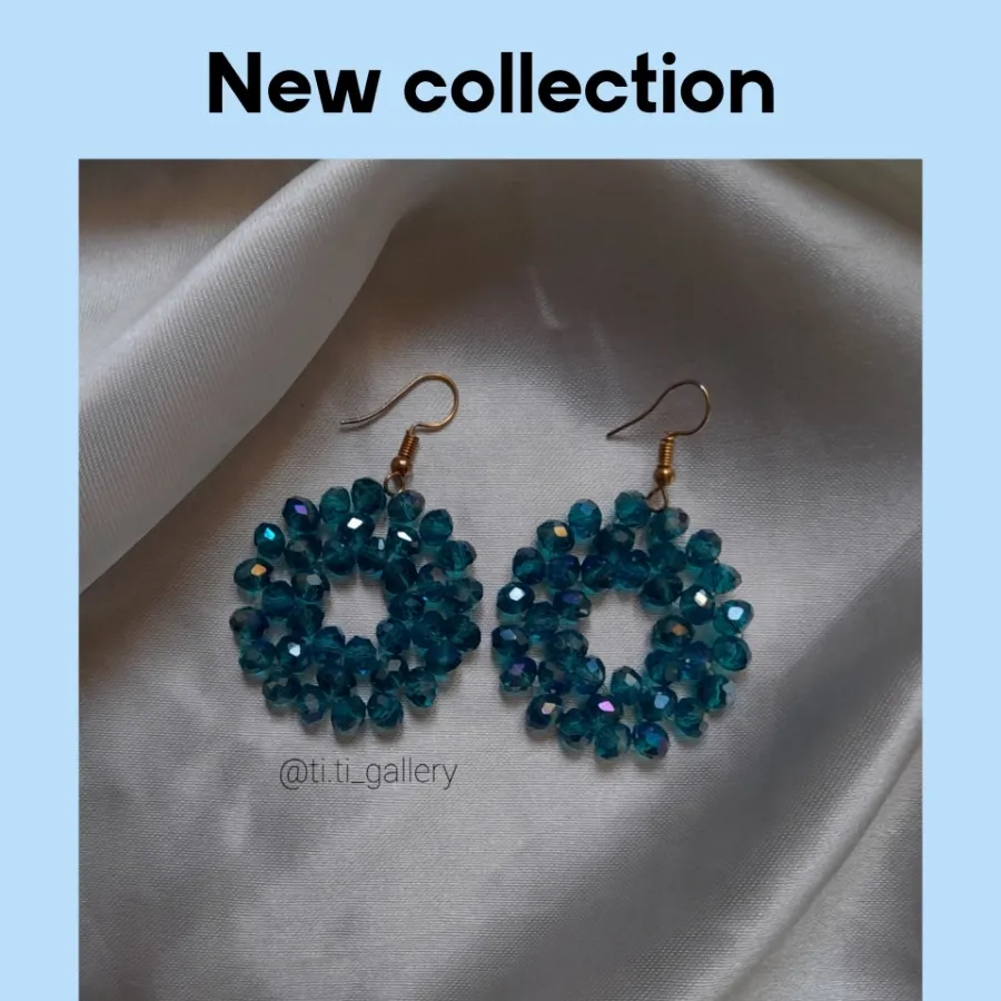 گوشواره‌کریستال‌آبی